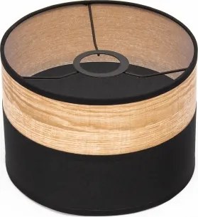 Pendul cu cablu ALBA 1xE27/15W/230V, Ø 20 cm, negru/maro