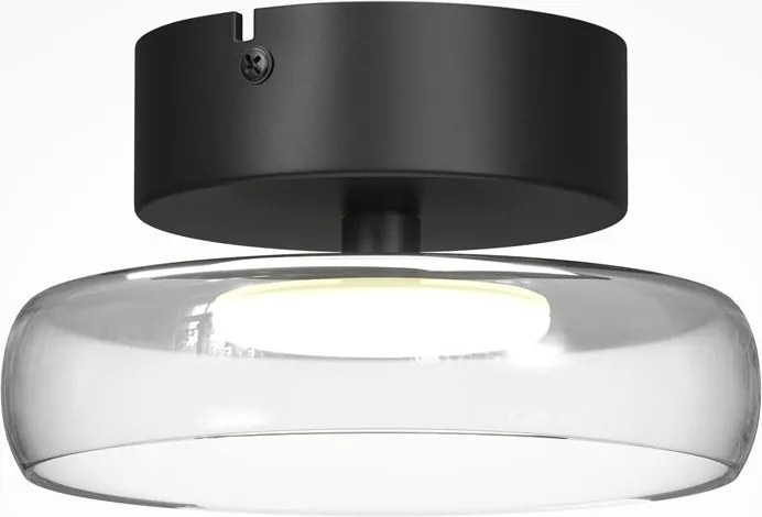 Lustra aplicata tavan Float sticla transparenta