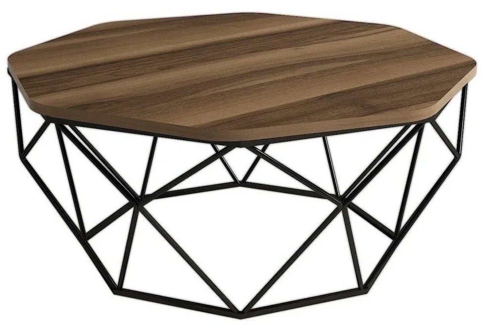 Măsuță de conferință Diamond Walnut