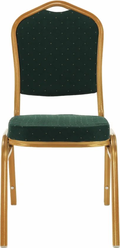 Scaun stivuitor,  verde / vopsea aurie, ZINA 3 NOU