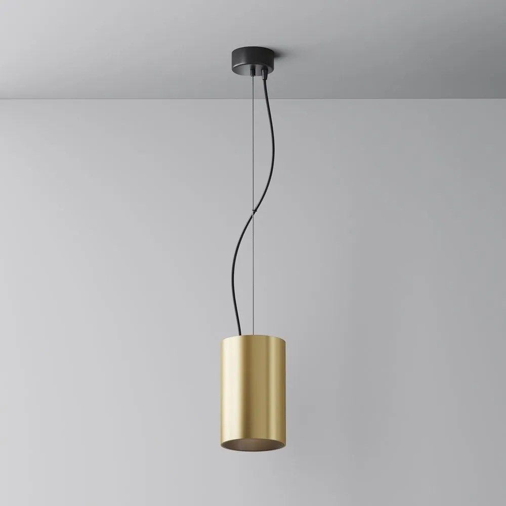 Pendul LED iluminat design tehnic Efir D-10,5cm 33W auriu