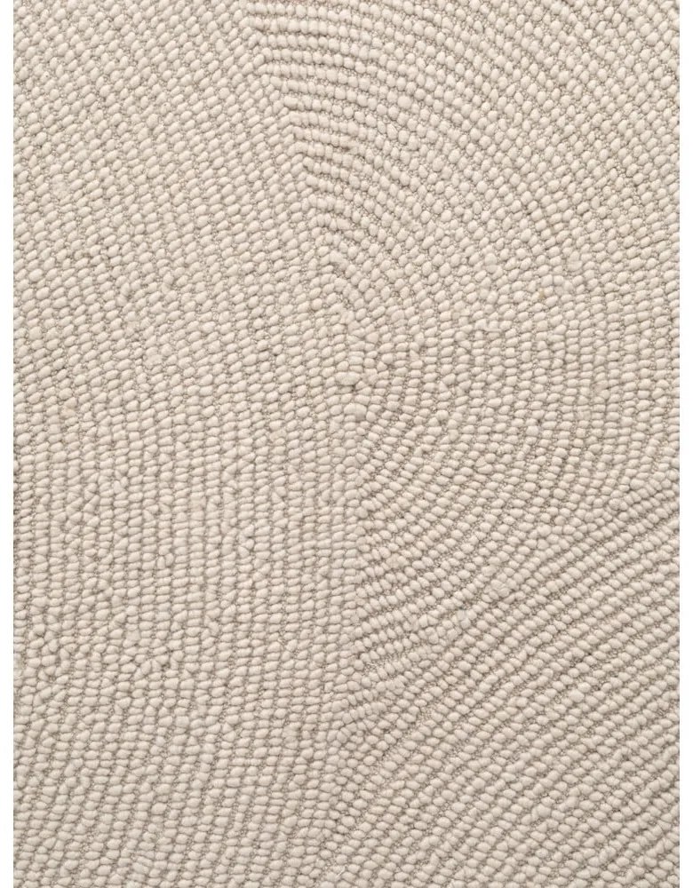 Covor tip traversă în culoare naturală deschisă, țesut manual, din lână 80x200 cm Eleni Natural White – Hanse Home