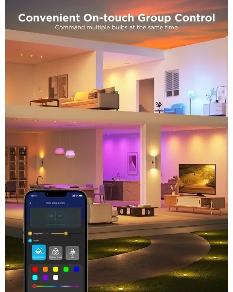 SET 2x bec LED RGBWW dimabil Govee GU10/4,8W/230V 2700-6500K Wi-Fi