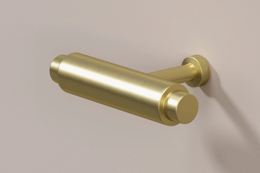 Comodă suspendată cu patru uși Lorini 200 cm - cașmir / mânere aurii T-bar