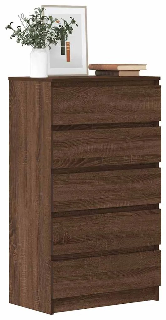 vidaXL Dulap cu sertar, stejar maro, 60x36x103 cm, lemn prelucrat