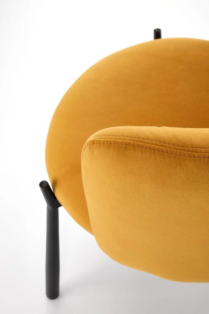Scaun K531 velvet mustariu