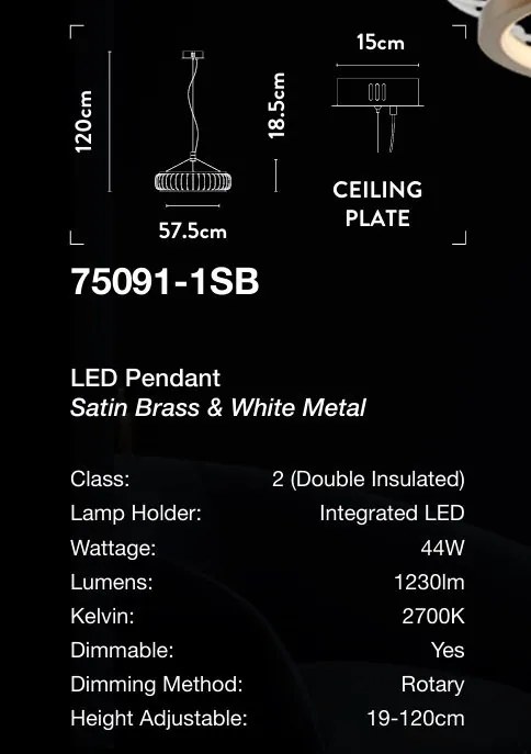 Lustra suspendata LED design ambiental Belle