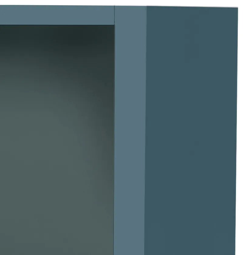 Boxie dulap de perete deschis 40x40x37 cm albastru petrol