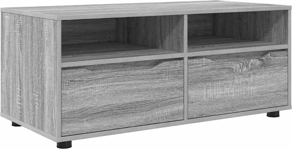 vidaXL Cabinet TV cu sertar Gri Sonoma 100 x 48 x 43 cm Lemn compozit