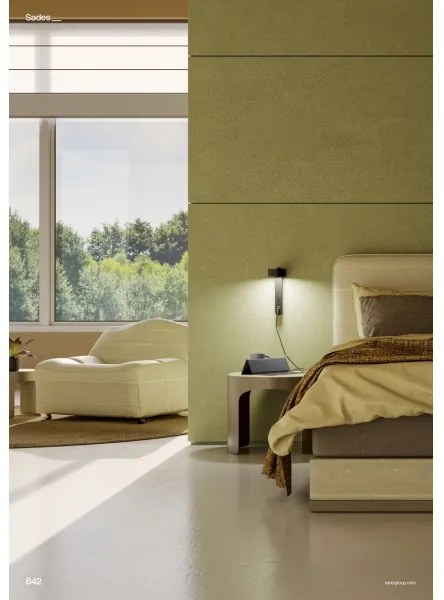 Redo 01-4643 - Aplica de perete LED SADES, 6W, 230V, CRI 90, USB, negru