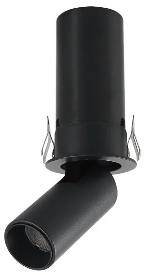 Spot LED 3000K incastrabil GARDA Mini 2,7cm negru