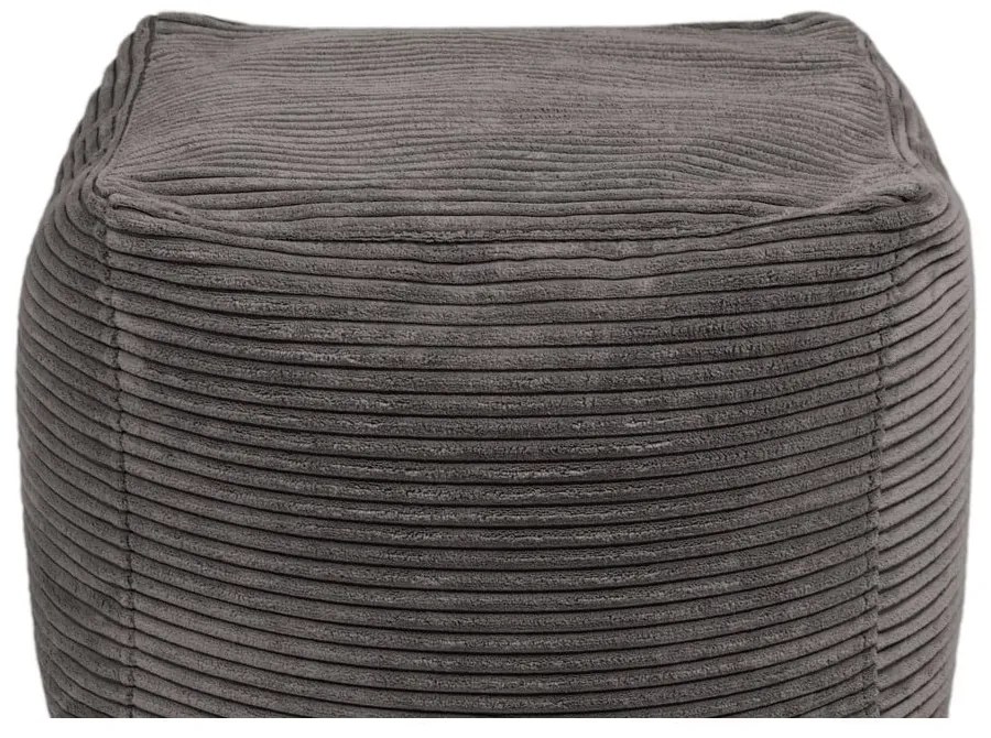 Fotoliu bean bag galben muștar cu tapițerie din catifea reiată Up! MooG – SLOWDOWN