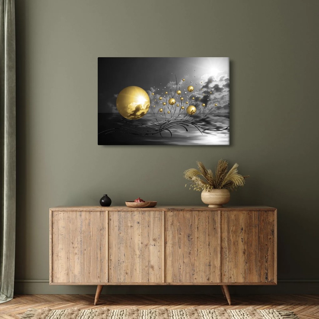 Tabloul bilelor în ocru (90x60 cm)