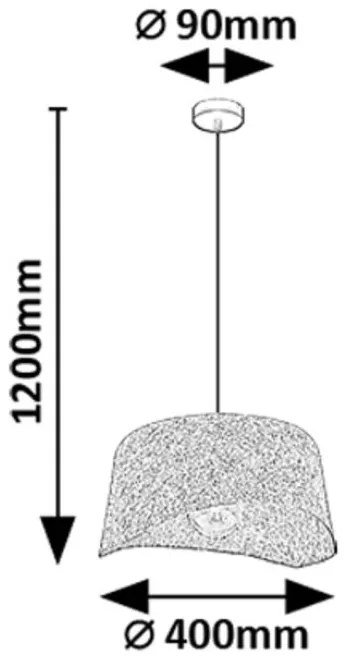 Lustra suspendata din material ecologic Farelia