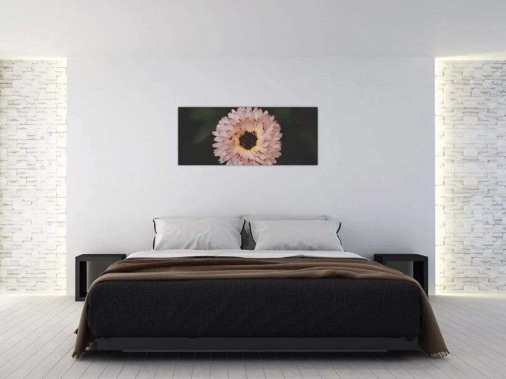 Tablou cu floare portocalie (120x50 cm)