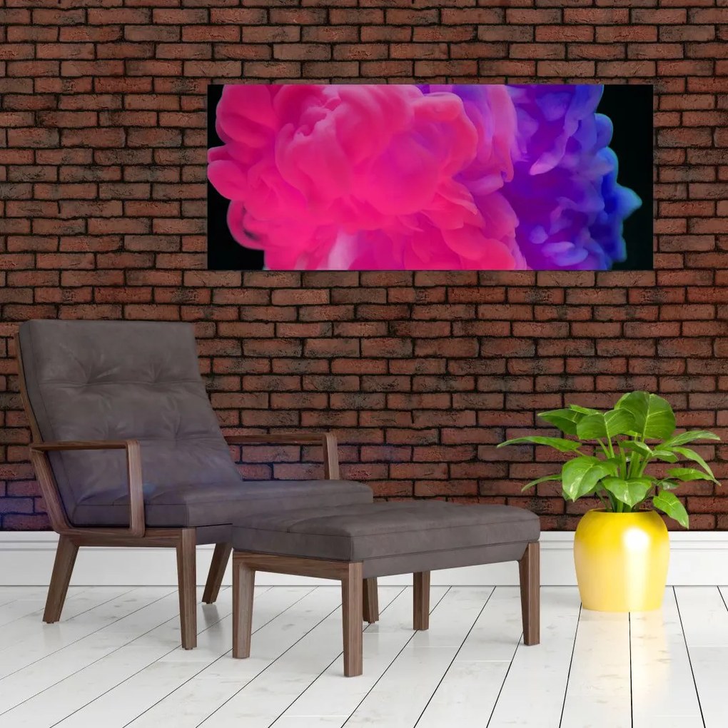 Tablou cu fum colorat (120x50 cm)