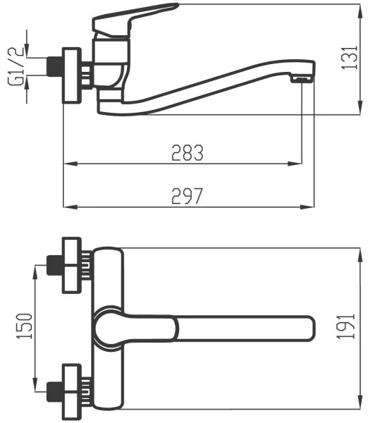 Baterie de chiuvetă/lavoar Novaservis METALIA crom lucios