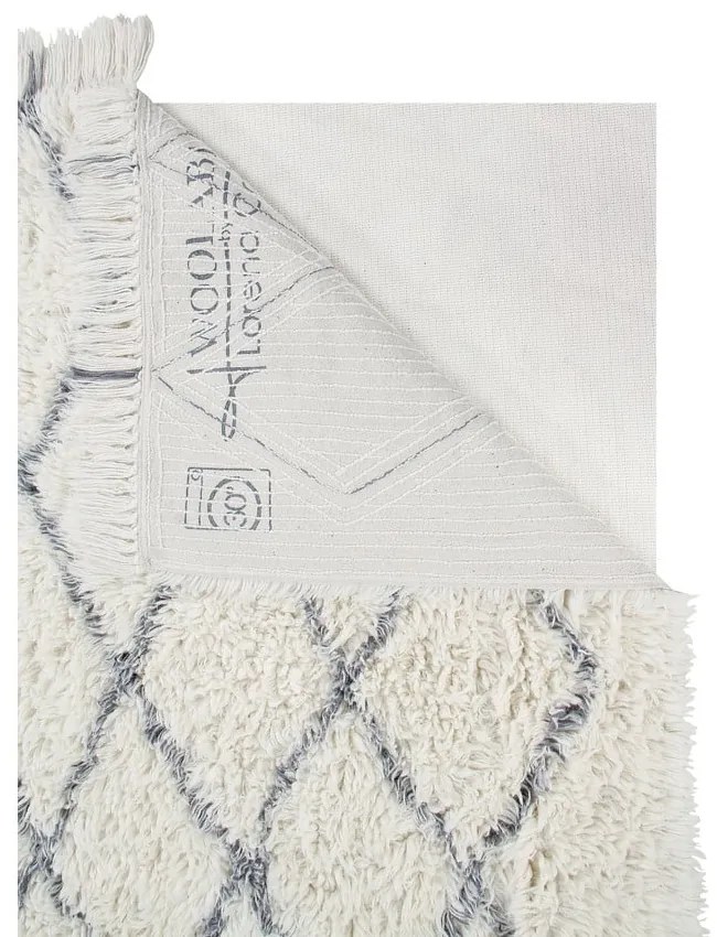 Covor crem lavabil/țesut manual din lână 200x300 cm Berber Soul – Lorena Canals