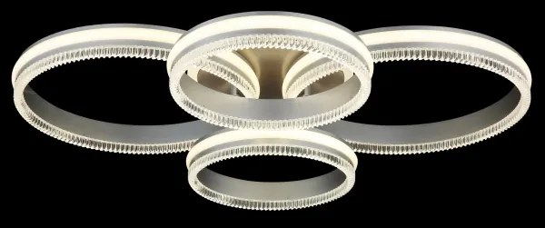 Globo 67377-90 - Plafonieră LED dimerizabilă FRANCINE LED/90W/230V argintie + telecomandă