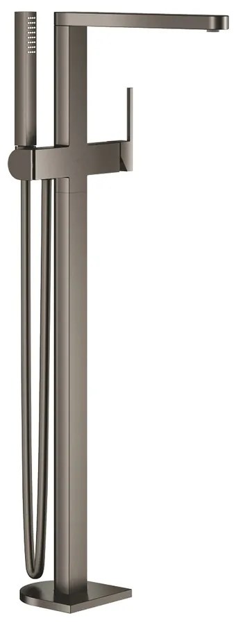 Baterie cada - dus freestanding Grohe Plus antracit periat Hard Graphite