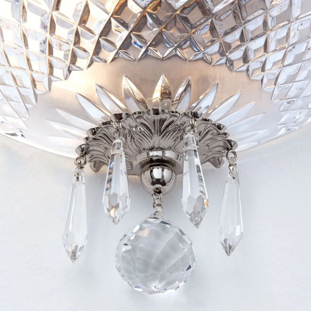 Aplica de perete cristal SCHOLER, EMPIRE CRYSTAL antique silver