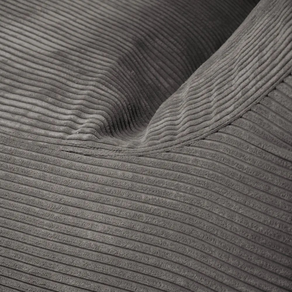 Fotoliu bean bag negru cu tapițerie din catifea reiată Lounge 100 – SLOWDOWN