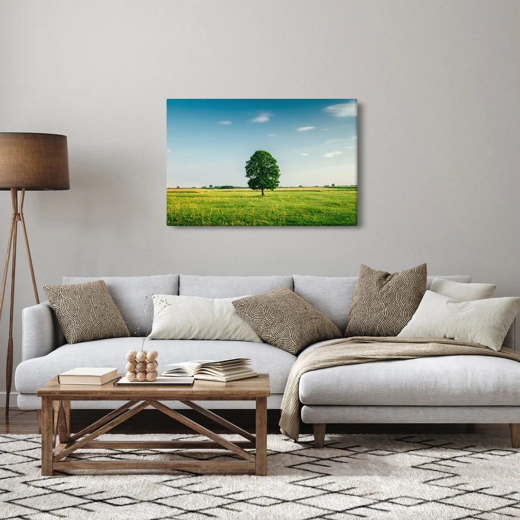Tablu - Copac în luncă (90x60 cm)
