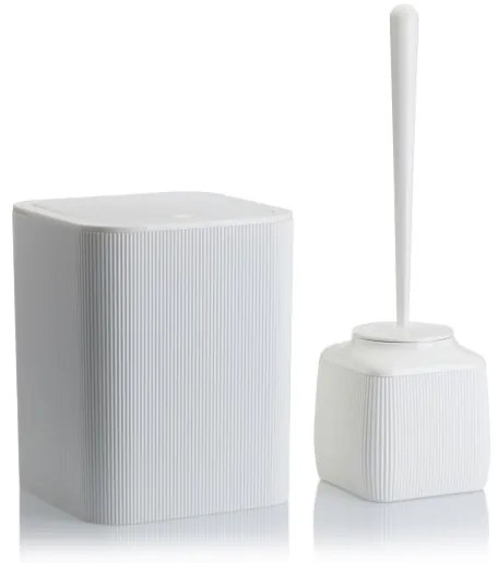 Set de baie CRYSTAL 5 buc. alb