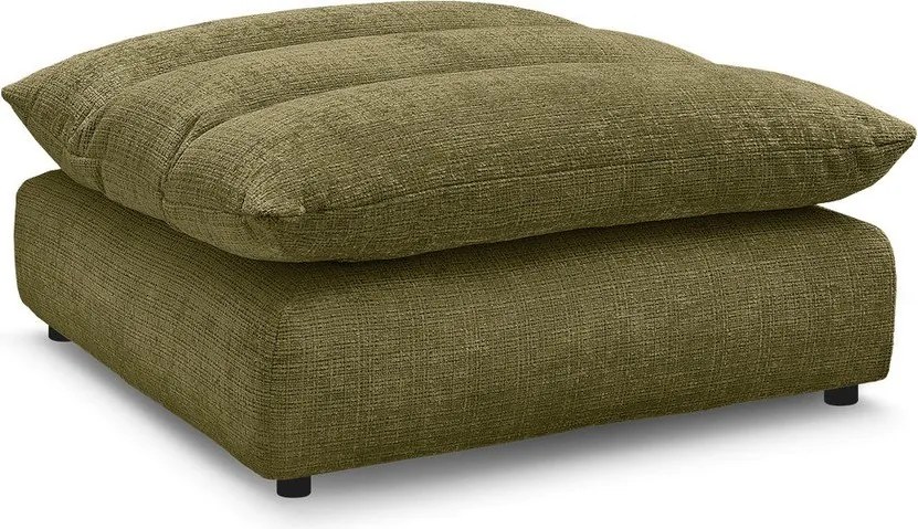 Taburet verde cu tapițerie din chenille Neil – Bobochic Paris