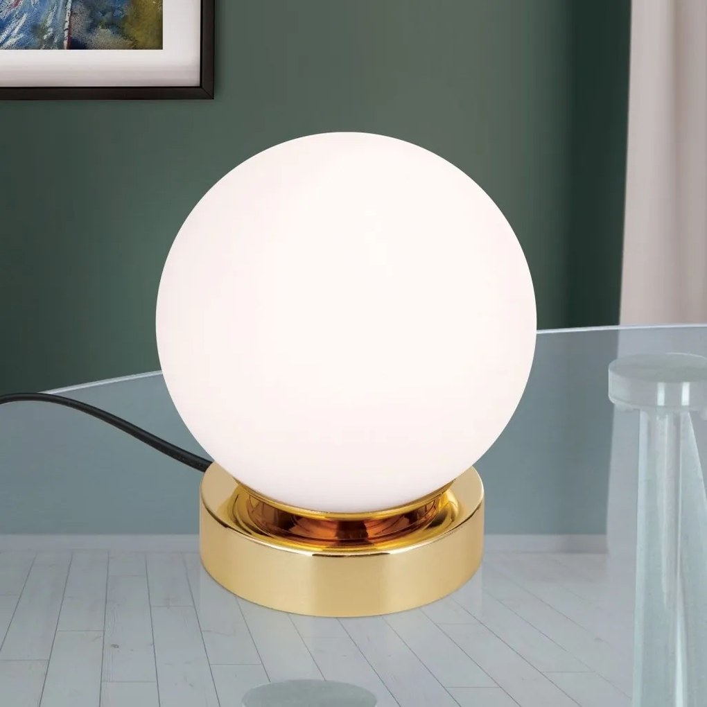 Lampa LED dimabila cu Touch stil minimalist TRICIA alama/opal