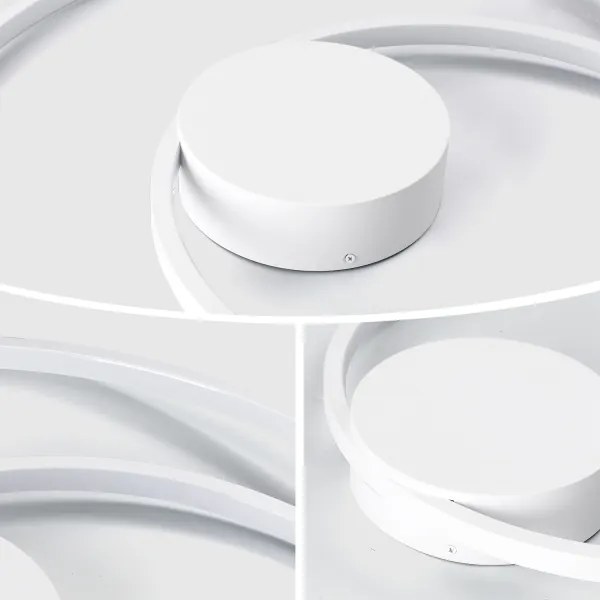 Brilagi - Plafonieră LED reglabilă TWISTER LED/48W/230V, Ø 50 cm, albă + telecomandă