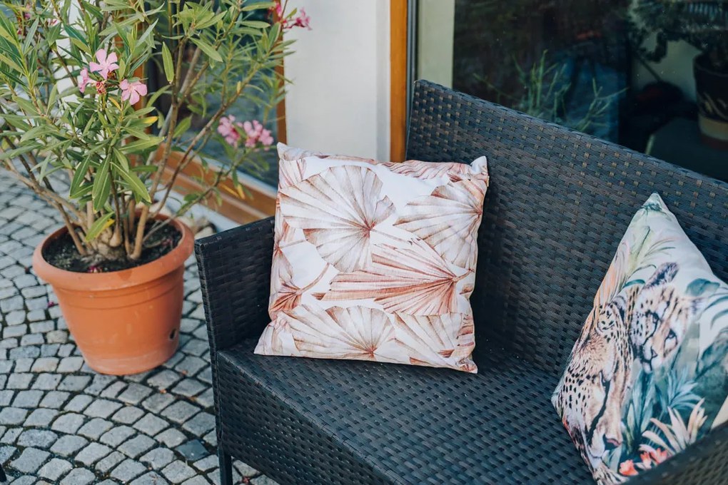 Set 2 buc perne de exterior TROPELIS 45x45 cm, bej