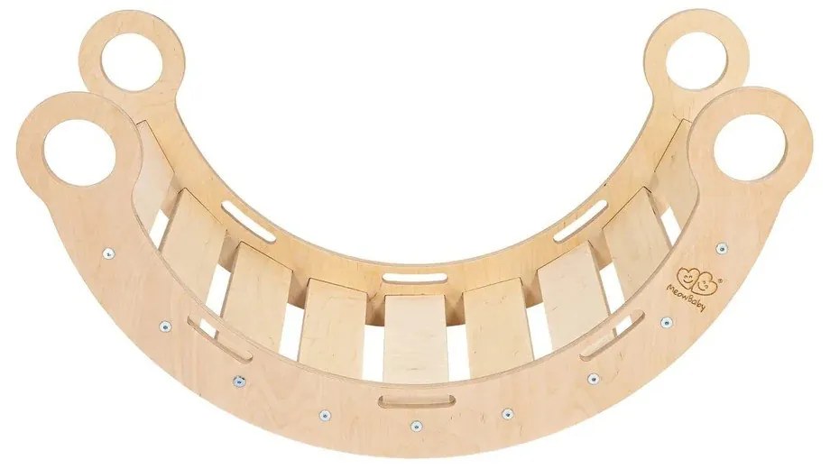 Leagăn în culoare naturală din lemn de pin 39x75x38 cm Montessori – Meowbaby