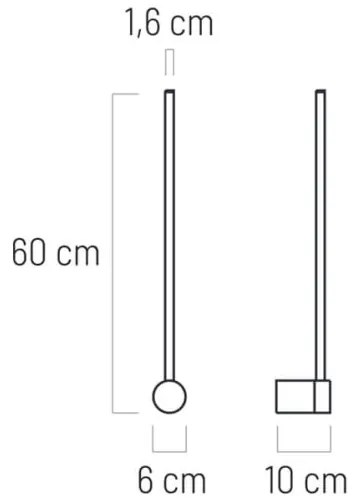 Aplică LED VIZIO LED/7W/230V neagră Klausen 141014