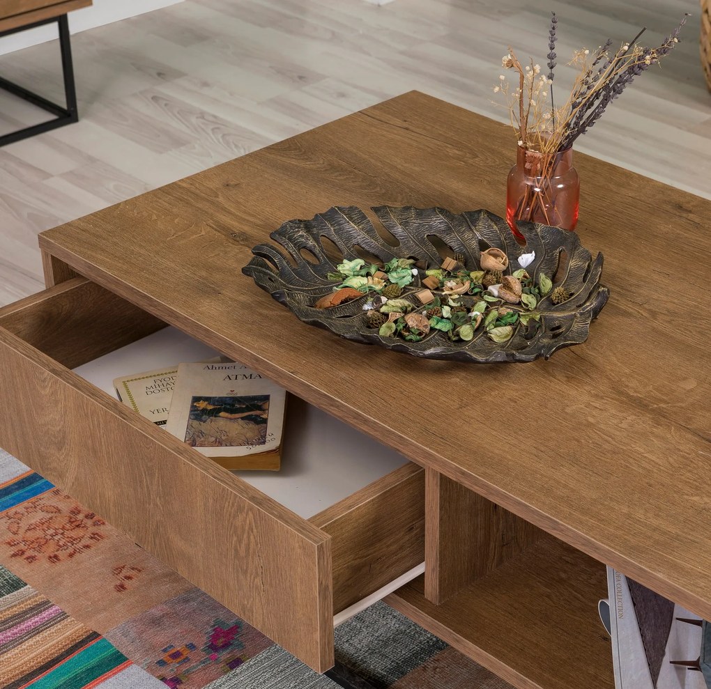Mobilier living Lexuna 1 (Nuc + Negru). 1089046