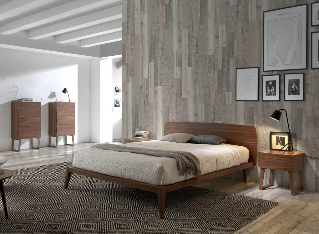 Dulapior elegant cu 4 sertare, design modern Walnut AC-CP1702-A