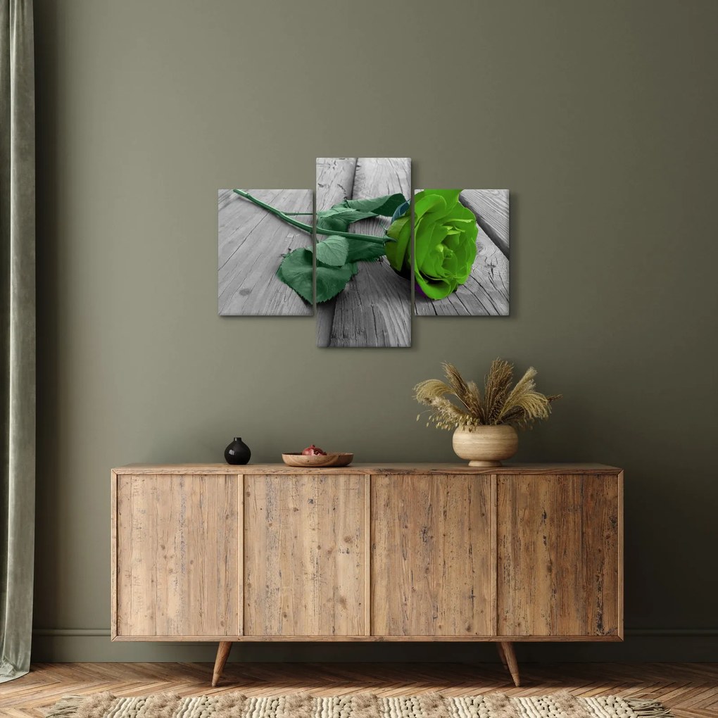 Tablou - Trandafir verde (90x60 cm)