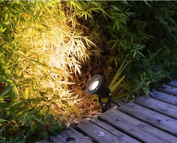 Lampă LED RGBW dimmabilă de exterior BLAKE 1xGU10/4,8W/230V IP65 + telecomandă