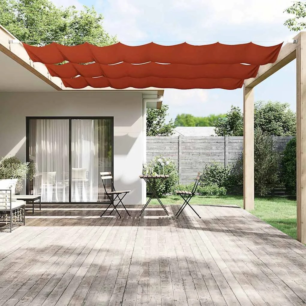 vidaXL Copertină verticală, teracotă, 60x600 cm, țesătură Oxford