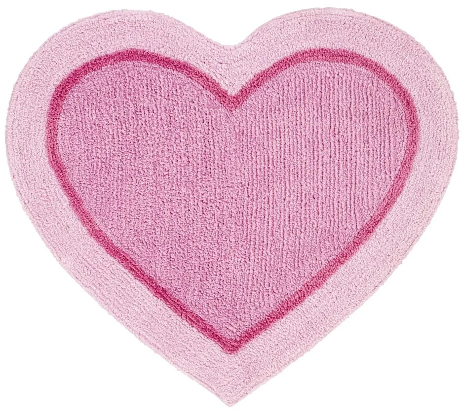 Covor pentru camera copiilor Catherine Lansfield Heart, 50 x 80 cm, roz