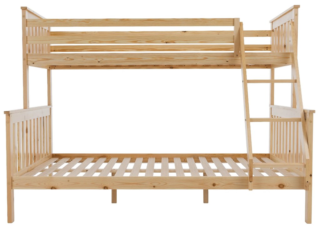 Patul supraetajat se poate descompune, pin natural, LUINI