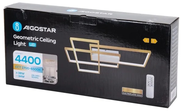 Plafonieră LED dimabilă Aigostar LED/38W/230V 2700-6500K + telecomandă