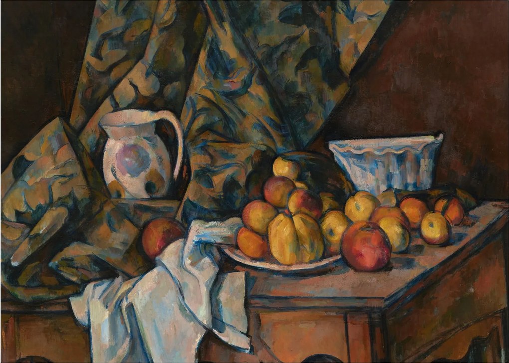 Tablou - Paul Cézanne, Still Life with Apples and Peaches, reproducere (70x50 cm)