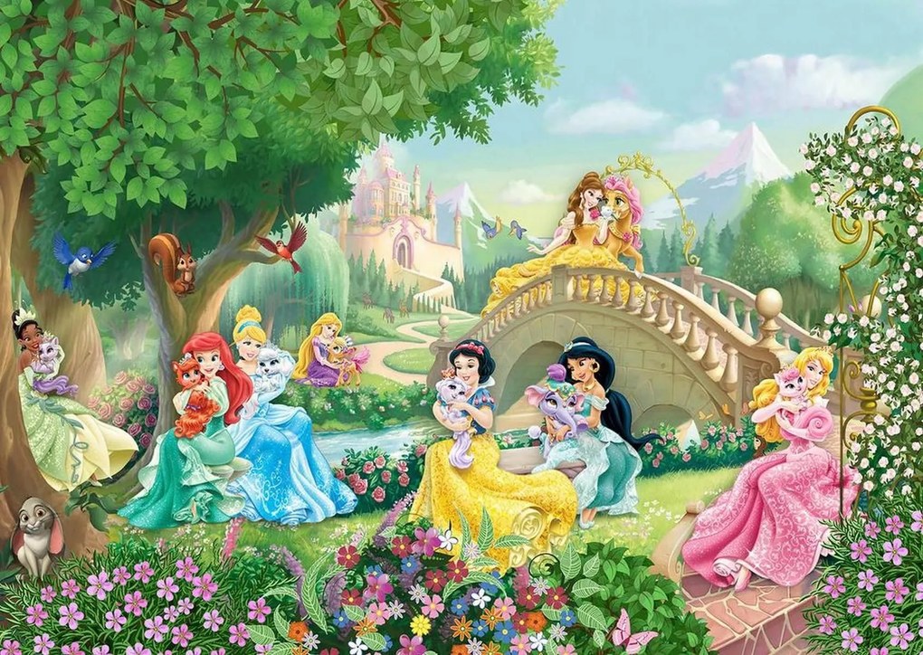 Fototapete Copii, Printesele Disney in gradina Art.030166
