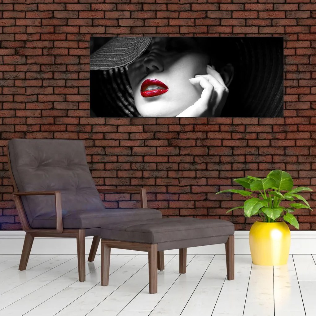 Tablou - Femeie cu pălărie (120x50 cm)