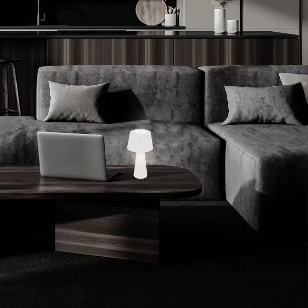 Lampă LED reîncărcabilă dimabilă de masă de exterior Brilo LED/3,5W/5V IP44 alb