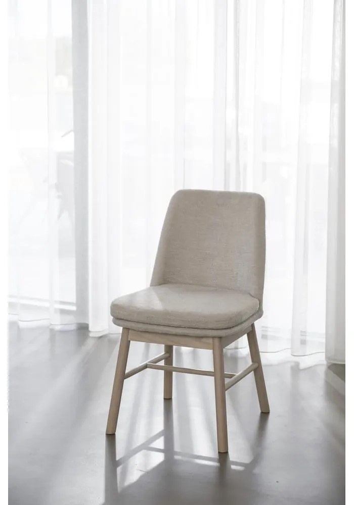 Scaune de dining bej 2 buc. Amesbury – Rowico