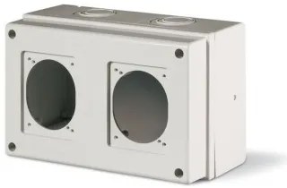 Cutie aplicata cu loc pentru 2 prize IP66 672.1301 SCAME