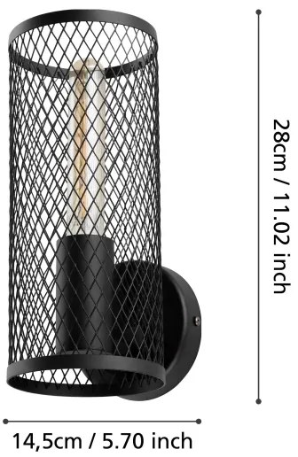 Aplică REDCLIFFE 1xE27/40W/230V Eglo 43538