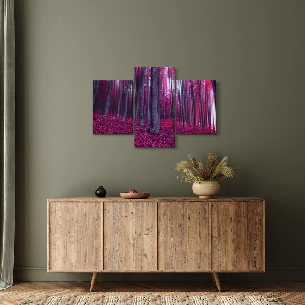 Tablou - Pădurea roz (90x60 cm)